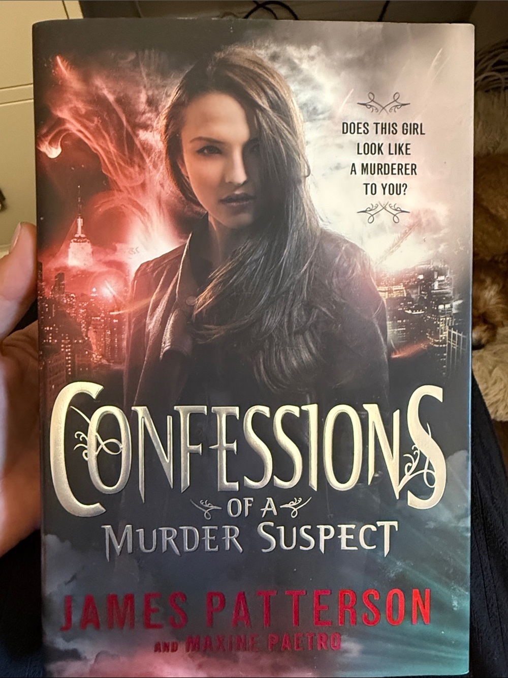 Confessions of a Murder Suspect Hardcover Wall Art - Black & Red